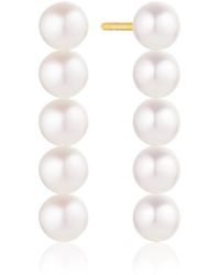 Sif Jakobs Jewellery - Padua cinque ohrringe mit zirkonia und perlen - Lyst