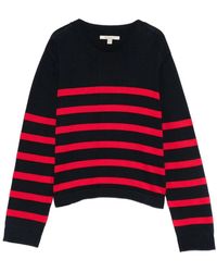 Barbour - Truien & Vesten ,Veelkleurig ,Katoen Fern Striped Crew Neck Jumper - Lyst