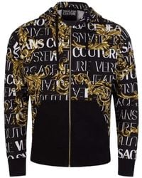 Versace - Felpa con cappuccio uomo logo couture - Lyst