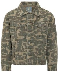 Kidsuper - Jassen ,Groen ,Denim Face Camo Jacket - Lyst