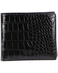 Tom Ford - Shiny Printed Croc Exotic T Line Portemonnee - Lyst