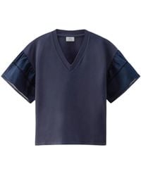 Woolrich - Camiseta de con mangas globo - Lyst