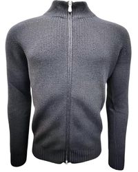 Gran Sasso - Truien & Vesten ,Blauw ,Wol Rainwool Cardigan - Lyst