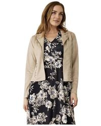 iN FRONT - Jassen ,Polyester Licht Zand Mapelina Jas Met Studs - Lyst
