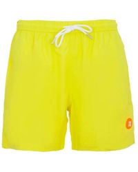 Suns - Badmode ,Groen ,Polyester Sneldrogende Strandboxershort - Lyst
