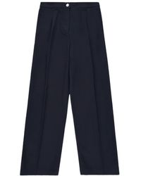 Cruna - Broeken ,Blauw ,Katoen Cora Gabardine Broek - Lyst