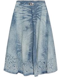 DIESEL - Rokken ,Blauw ,Katoen Rok De-Annet-Fsh - Lyst