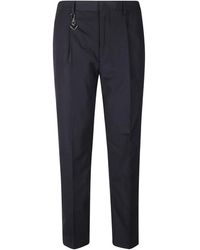 Prada - Broeken ,Blauw ,Katoen Tailored Katoen Poplin Pantalon - Lyst