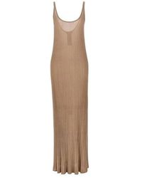 Max Mara - Vestido Largo Ritmo Lurex Mujer, Mujer, Talla - Lyst