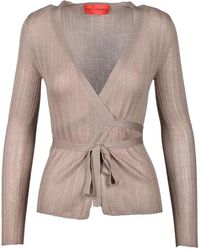 Wild Cashmere - Truien & Vesten ,Kasjmier Zijde Kasjmier Gekruiste Vest - Lyst