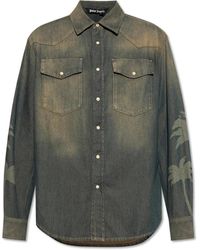 Palm Angels - Denim Shirts - Lyst