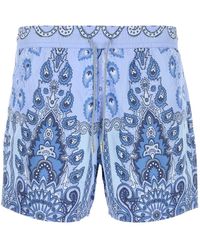 Etro - Zwembroek Met Medaillon Print - Lyst
