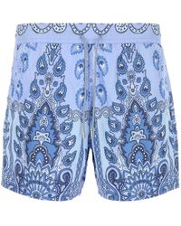 Etro - Zwembroek Met Medaillon Print - Lyst