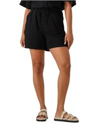 SELECTED - Korte Broeken ,Zwart ,Zwarte String Shorts Voor Vrouwen - Lyst