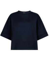 Dondup - Navy oversized crew-neck t-shirt - Lyst