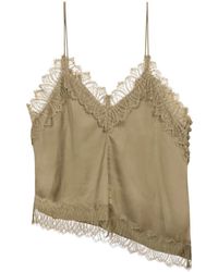 Luisa Cerano - Tops ,Groen ,Polyester Lingerie Top - Lyst