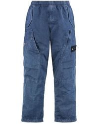 Stone Island - Straight Trousers - Lyst
