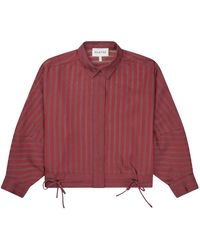 Munthe - Gestreiftes Top Mit Bindebanddetails - Lyst