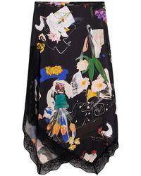 Desigual - Rokken ,Veelkleurig ,Fal_Vent_Arty - Lyst