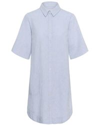 Part Two - Kleedjes ,Blauw ,Overhemdjurken - Lyst