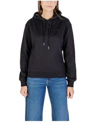 Calvin Klein - Minimalistische Dameshoodie Met Trekkoord - Lyst
