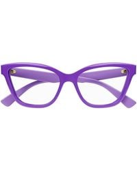 Gucci - Gg1589O Linea Lettering Eyeglasses - Lyst