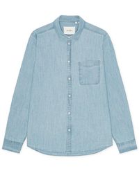 Les Deux - Overhemden ,Blauw ,Kent Chambray Shirt - Lyst