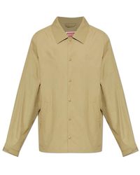 KENZO - Jassen ,Groen ,Katoen Signature Light Coach Jacket - Lyst