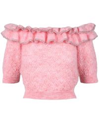 Alessandra Rich - Round-Neck Knitwear - Lyst