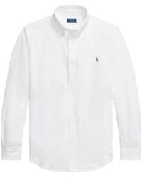 Ralph Lauren - Weißes lässiges button-down-hemd - Lyst