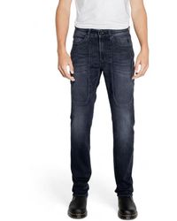Jeckerson - Blaue reißverschluss knopf jeans - Lyst