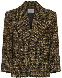 Saint Laurent - Enkelrijig Jasje Van Tweed - Lyst