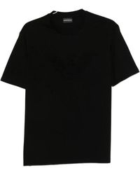 Emporio Armani - Textured Finish T-Shirt - Lyst