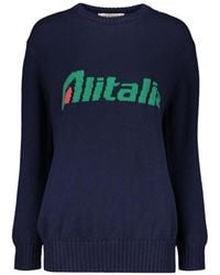Alberta Ferretti - Round-Neck Knitwear - Lyst