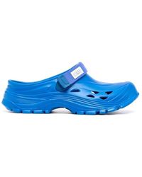 Suicoke - Schoenen ,Blauw ,Blauwe Touch-Strap Muiltjes Met Uitgesneden Details - Lyst
