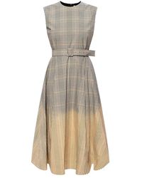 MSGM Checked Dress - Grijs