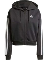 adidas - Fitness ,Zwart ,Katoen W 3S Ft Cro Hd - Lyst