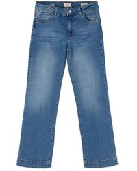 Oltre - Cropped Jeans - Lyst