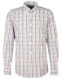 Barbour - Eldon Tailored Shirt Stone L - Lyst