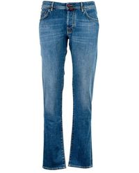 Jacob Cohen Denim Halbhohe Bootcut-Jeans in Grau für Herren Herren Bekleidung Jeans Bootcut Jeans 