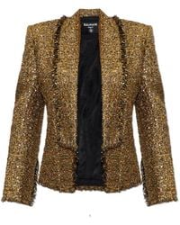 Balmain - Tweed Jackets - Lyst