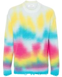 Laneus - Tie dye sweater pullover - Lyst