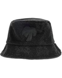 Palm Angels - Cappello bucket nero con strass - Lyst