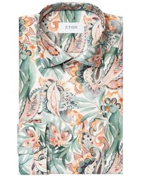 Eton - Slim Fit Twill Hemd - Lyst
