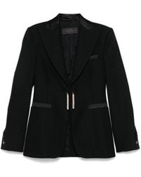 Max Mara - Jassen ,Zwart ,Wol Elegante Wollen Single-Breasted Jas - Lyst