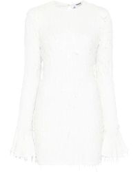 ROTATE BIRGER CHRISTENSEN - Weiße Pailletten Mini Open Back Kleid - Lyst