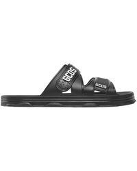 Gcds - Logo-Print Flat Slippers - Lyst