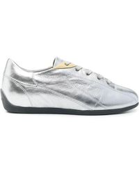 Paloma Wool - Silberne Schnürschuhe Mit Flacher Sohle - Lyst