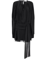 GIUSEPPE DI MORABITO - Kleedjes ,Zwart ,Mini-Jurk Met Lange Mouwen - Lyst