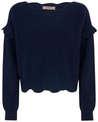 Twinset - Round-Neck Knitwear - Lyst